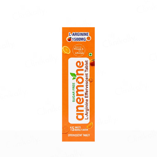 Anemone L-Arginine 1500 mg Effervescent Tablet - Orange Flavour